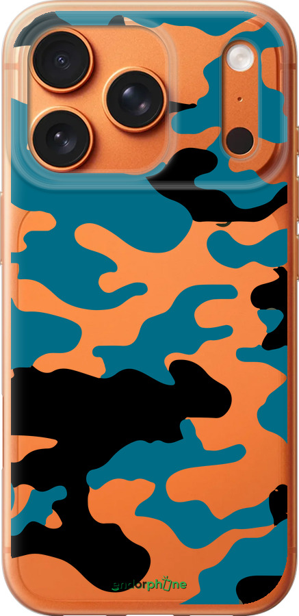 Силиконовый чехол Камуфляж прозрачный фон для Apple iPhone 17 PRO MAX - 4877u-4029 изображение 