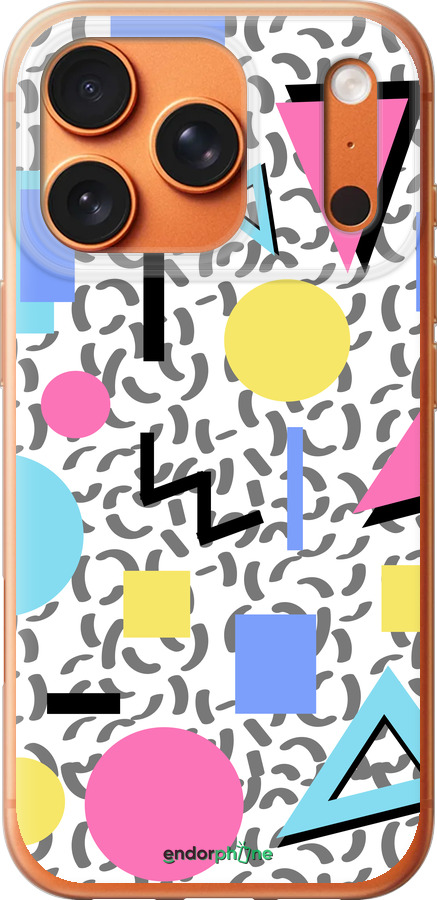 Силиконовый чехол Color shapes для Apple iPhone 17 PRO MAX - 4893u-4029 изображение 