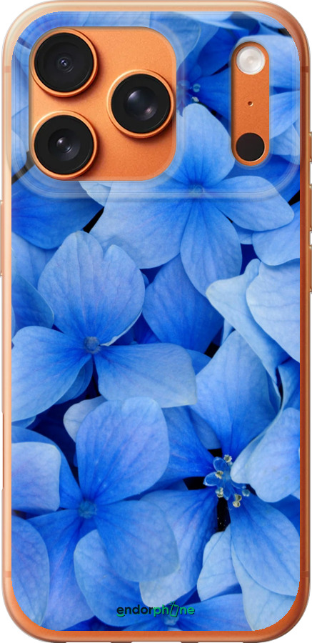 Силиконовый чехол Синие цветы для Apple iPhone 17 PRO MAX - 526u-4029 изображение 