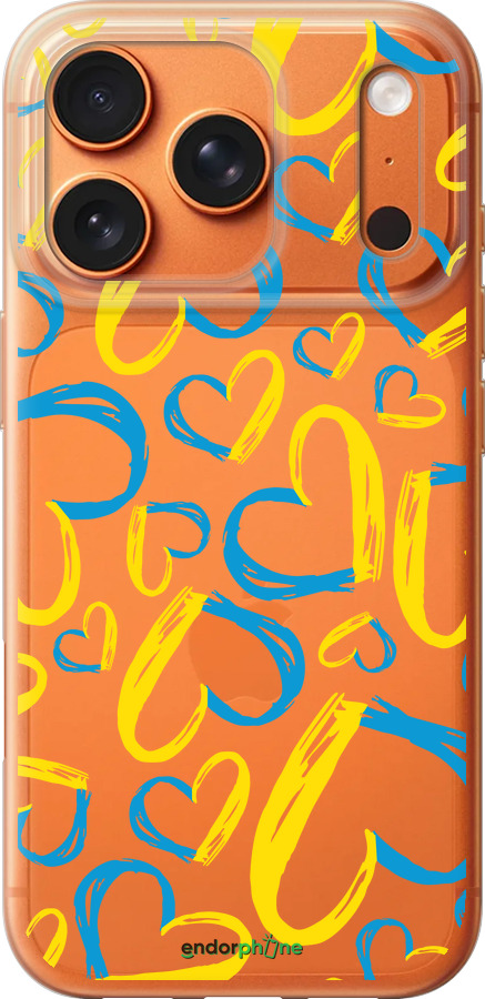 Силиконовый чехол Сердца UA для Apple iPhone 17 PRO MAX - 5292u-4029 изображение 