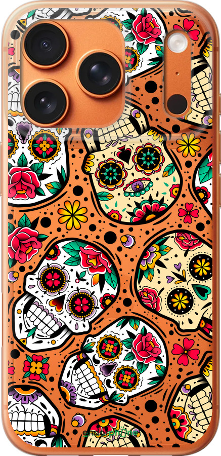 Силиконовый чехол Черепа для Apple iPhone 17 PRO MAX - 5471u-4029 изображение 