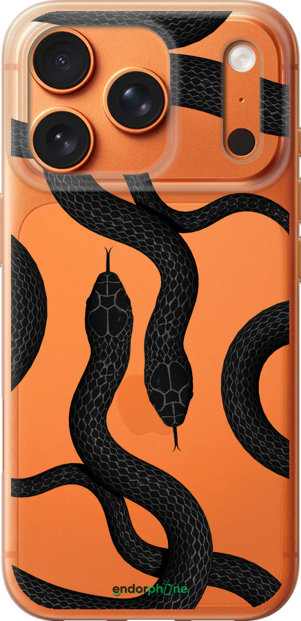 Силиконовый чехол Змеи для Apple iPhone 17 PRO MAX - 5473u-4029 изображение 