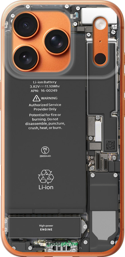 Силиконовый чехол Детали смартфона для Apple iPhone 17 PRO MAX - 5487u-4029 изображение 