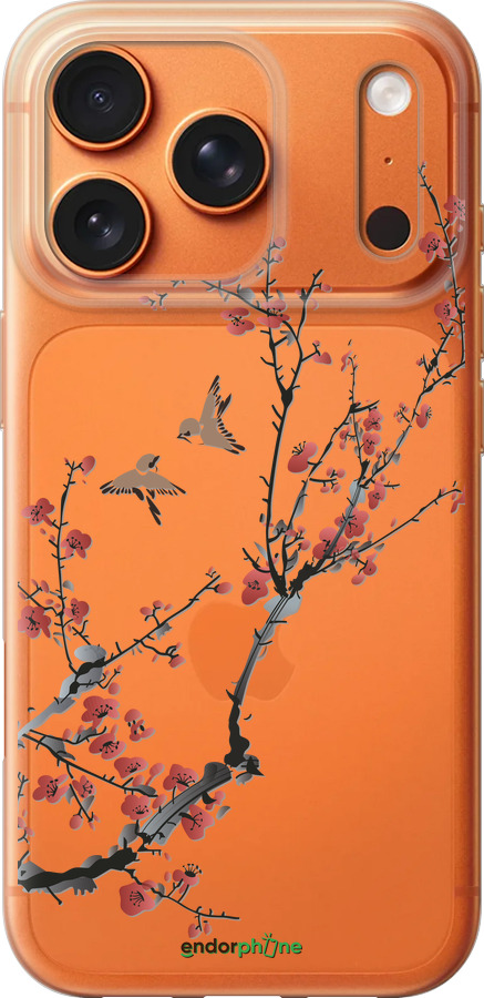 Силиконовый чехол Сакура v2 для Apple iPhone 17 PRO MAX - 5538u-4029 изображение 