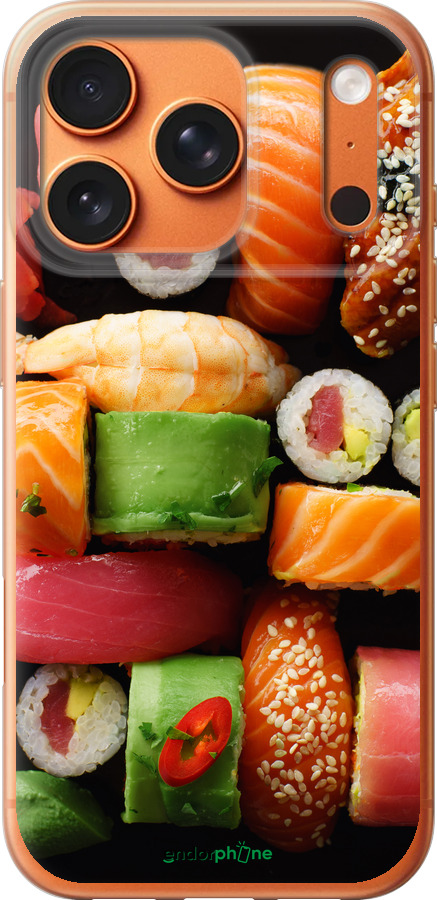 Силиконовый чехол Суши v2 для Apple iPhone 17 PRO MAX - 5539u-4029 изображение 
