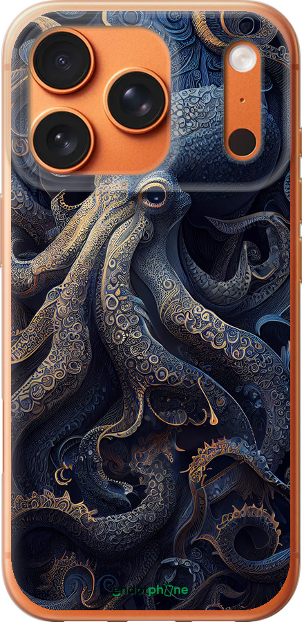 Силиконовый чехол Осьминог для Apple iPhone 17 PRO MAX - 5551u-4029 изображение 