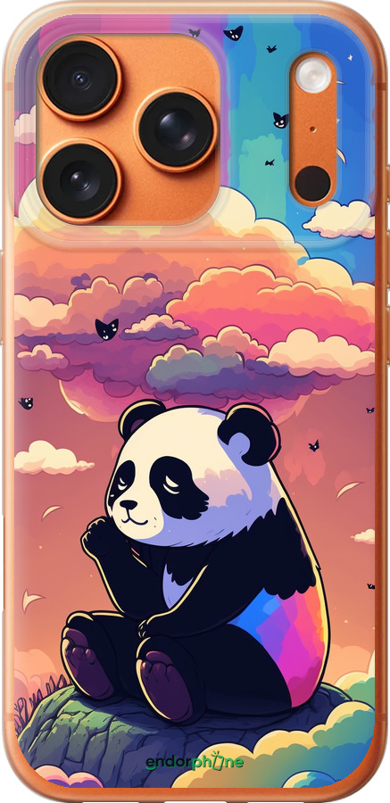 Силиконовый чехол Панда в облаках для Apple iPhone 17 PRO MAX - 5585u-4029 изображение 