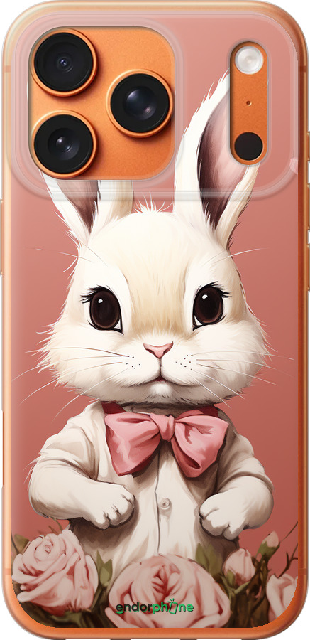 Силиконовый чехол Зайчик для Apple iPhone 17 PRO MAX - 5669u-4029 изображение 