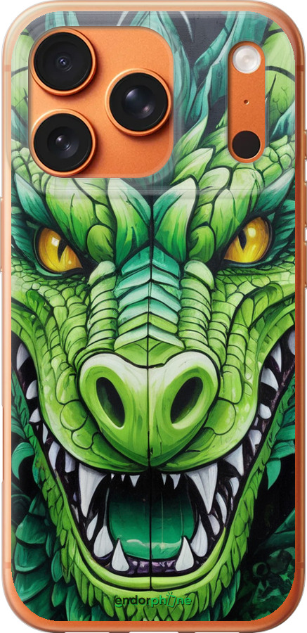 Силиконовый чехол Зелёный дракон для Apple iPhone 17 PRO MAX - 5816u-4029 изображение 