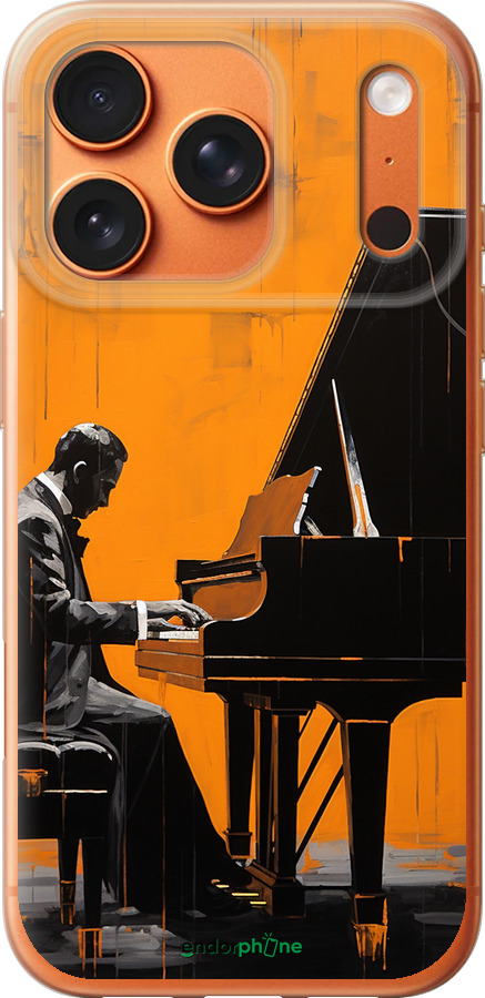 Силиконовый чехол Чехол для телефона Мужчина за Роялем для Apple iPhone 17 PRO MAX - 5938u-4029 изображение 