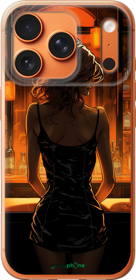 Силиконовый чехол Чехол для телефона Девушка в баре для Apple iPhone 17 PRO MAX - 5947u-4029 изображение 