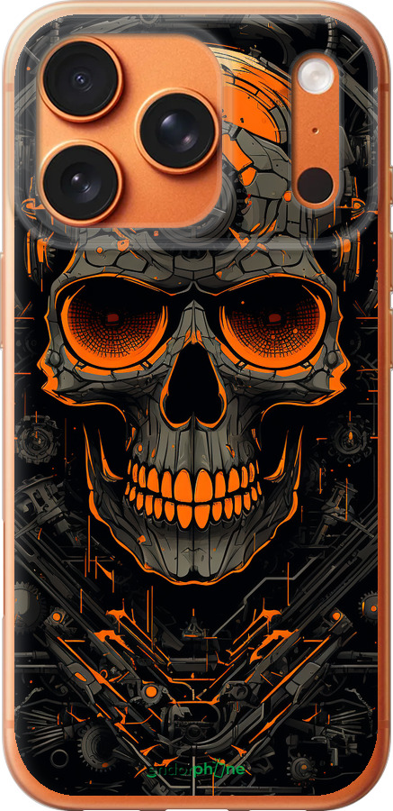 Силиконовый чехол Череп для Apple iPhone 17 PRO MAX - 5952u-4029 изображение 