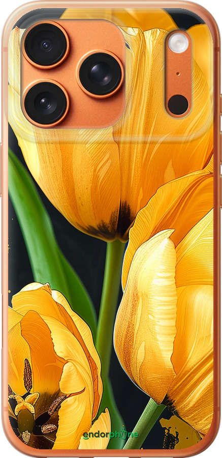 Силиконовый чехол Желтые тюльпаны для Apple iPhone 17 PRO MAX - 5991u-4029 изображение 