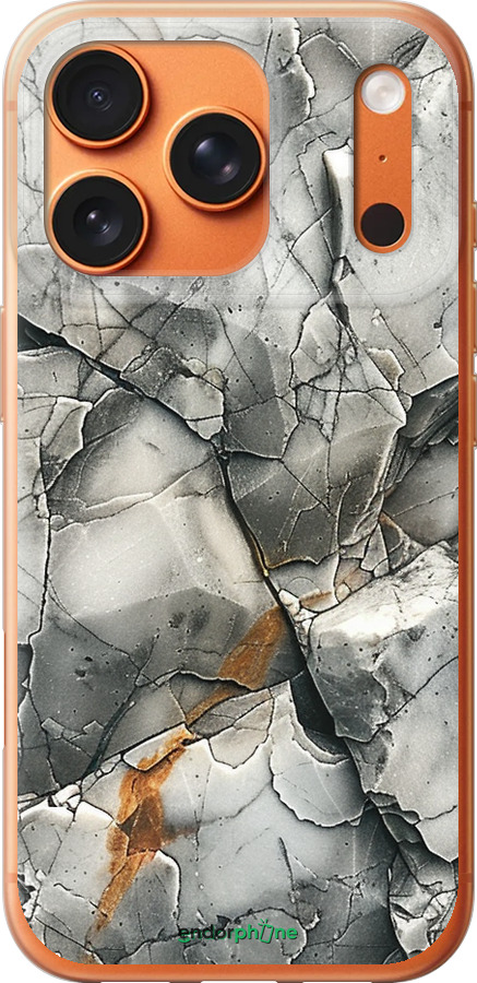 Силиконовый чехол Серый мрамор для Apple iPhone 17 PRO MAX - 6041u-4029 изображение 