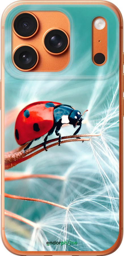 Силиконовый чехол Божья коровка для Apple iPhone 17 PRO MAX - 6049u-4029 изображение 