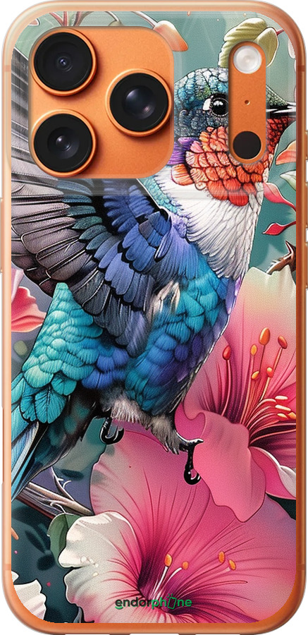 Силиконовый чехол Сказочная колибри для Apple iPhone 17 PRO MAX - 6051u-4029 изображение 