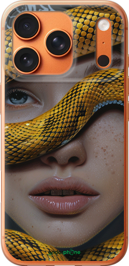 Силиконовый чехол Объятия змеи для Apple iPhone 17 PRO MAX - 6081u-4029 изображение 