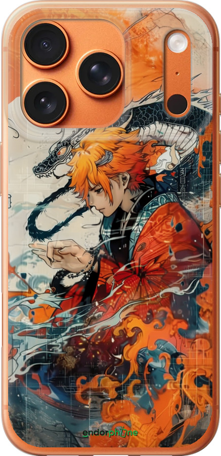 Силиконовый чехол Зеницу Агацума для Apple iPhone 17 PRO MAX - 6114u-4029 изображение 