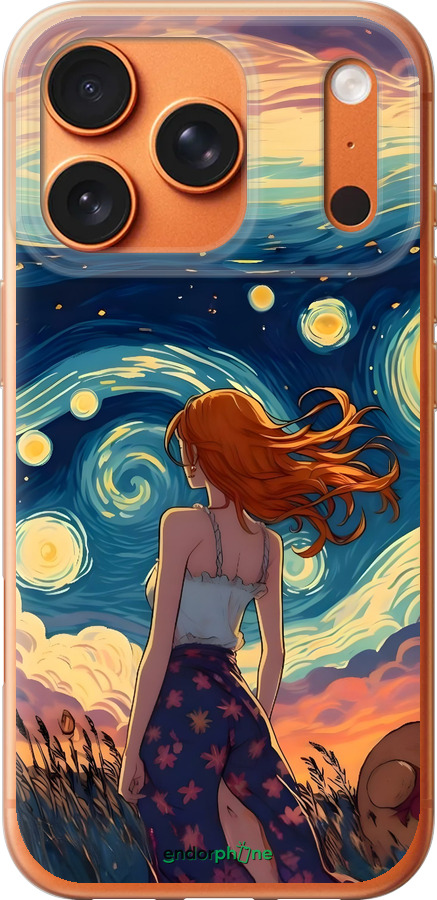 Силиконовый чехол Девушка Арт для Apple iPhone 17 PRO MAX - 6325u-4029 изображение 