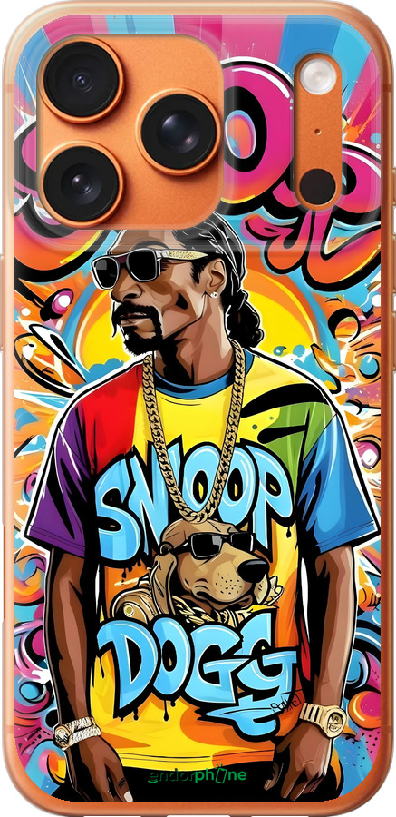Силиконовый чехол Снуп дог для Apple iPhone 17 PRO MAX - 6348u-4029 изображение 