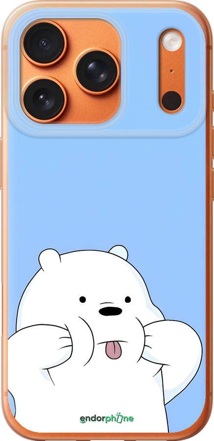 Силиконовый чехол Милый мишка для Apple iPhone 17 PRO MAX - 6357u-4029 изображение 