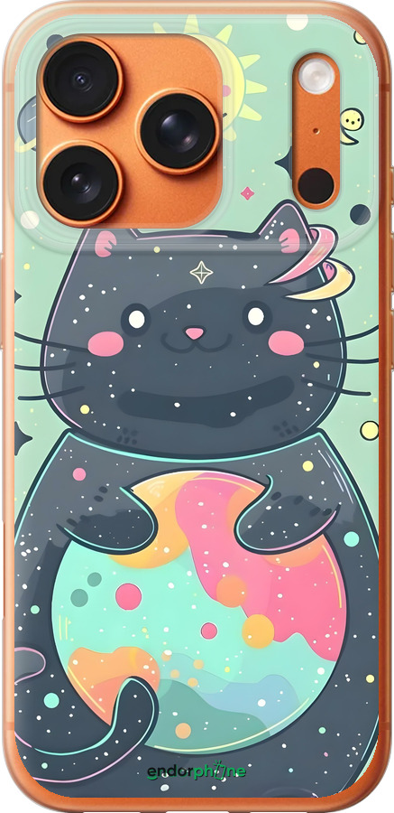 Силиконовый чехол Милый котик для Apple iPhone 17 PRO MAX - 6364u-4029 изображение 