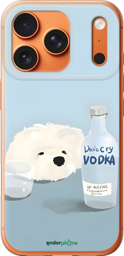 Силиконовый чехол Пес водка для Apple iPhone 17 PRO MAX - 6368u-4029 изображение 