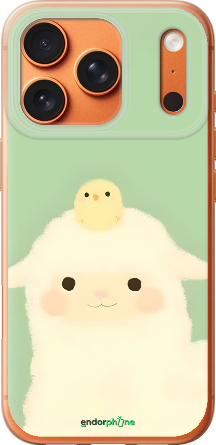 Силиконовый чехол Барашек и ципленок для Apple iPhone 17 PRO MAX - 6369u-4029 изображение 