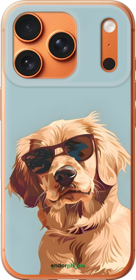 Силиконовый чехол Пес в очках для Apple iPhone 17 PRO MAX - 6381u-4029 изображение 