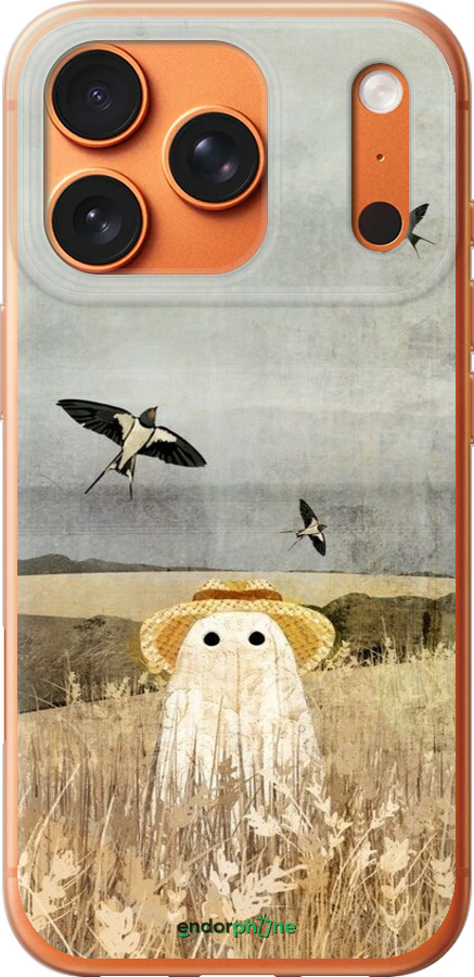 Силиконовый чехол Призрак в поле для Apple iPhone 17 PRO MAX - 6427u-4029 изображение 