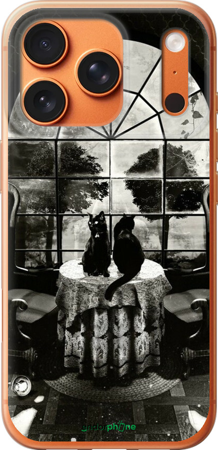 Силиконовый чехол Череп и коты для Apple iPhone 17 PRO MAX - 6432u-4029 изображение 