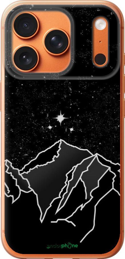 Силиконовый чехол Минималистический горный пейзаж для Apple iPhone 17 PRO MAX - 6438u-4029 изображение 