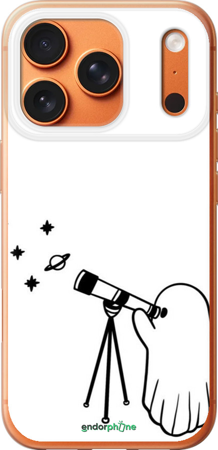 Силиконовый чехол Привидение астроном для Apple iPhone 17 PRO MAX - 6444u-4029 изображение 