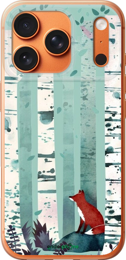 Силиконовый чехол Лис в зелёном лесу для Apple iPhone 17 PRO MAX - 6547u-4029 изображение 