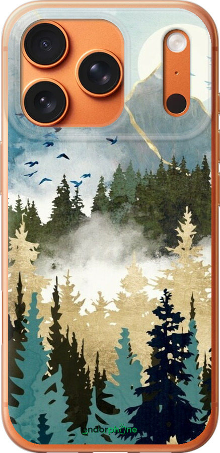 Силиконовый чехол С изображением лесного пейзажа для Apple iPhone 17 PRO MAX - 6548u-4029 изображение 