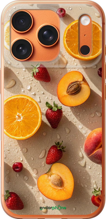 Силіконовий чехол Фрукти 3 для Apple iPhone 17 PRO MAX - 6703u-4029 изображение 