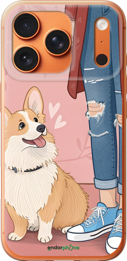 Силіконовий чехол Корги 3 для Apple iPhone 17 PRO MAX - 6707u-4029 изображение 