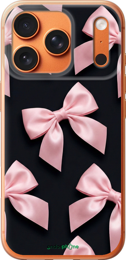 Силиконовый чехол Coquette Ribbons Dark Coquette для Apple iPhone 17 PRO MAX - 6767u-4029 изображение 