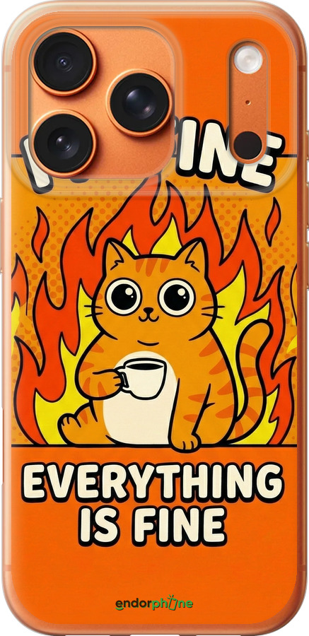 Силиконовый чехол Funny Cat для Apple iPhone 17 PRO MAX - 6786u-4029 изображение 