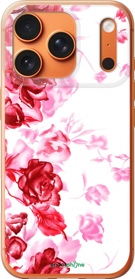 Силиконовый чехол Нарисованные розы для Apple iPhone 17 PRO MAX - 724u-4029 изображение 