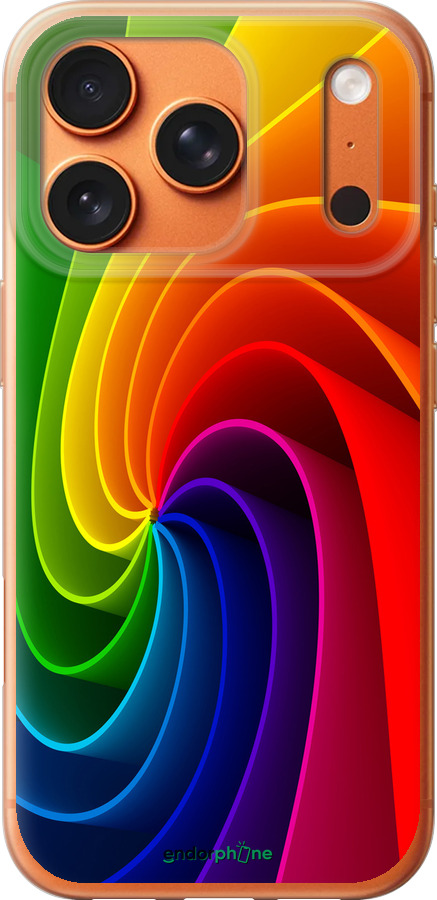 Силиконовый чехол Радужный вихрь для Apple iPhone 17 PRO MAX - 747u-4029 изображение 