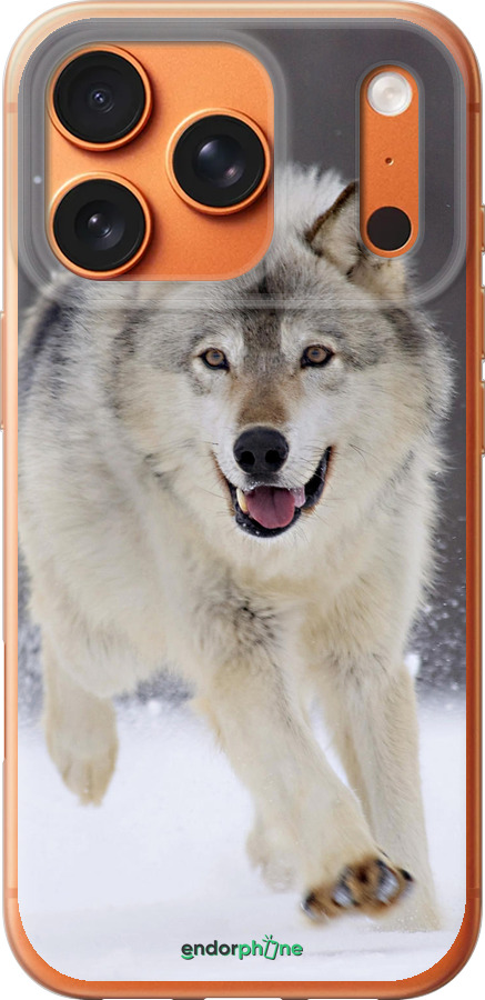 Силиконовый чехол Бегущий волк для Apple iPhone 17 PRO MAX - 826u-4029 изображение 