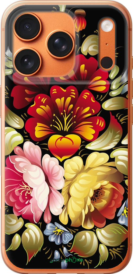 Силиконовый чехол Хохлома 6 для Apple iPhone 17 PRO MAX - 829u-4029 изображение 