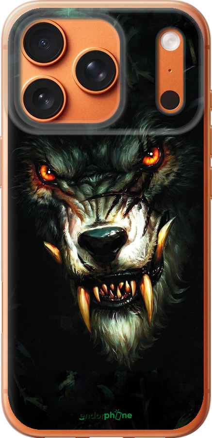 Силиконовый чехол Дьявольский волк для Apple iPhone 17 PRO MAX - 833u-4029 изображение 