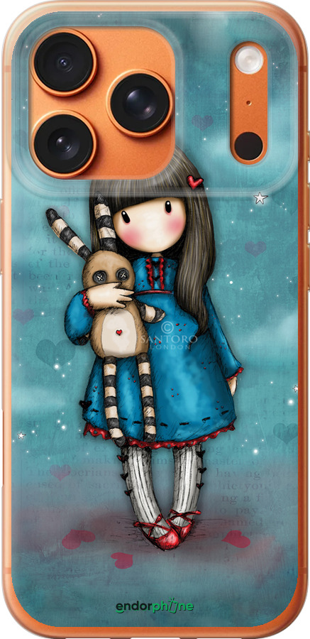 Силиконовый чехол Девочка с зайчиком для Apple iPhone 17 PRO MAX - 915u-4029 изображение 