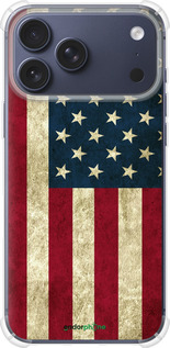 Силикон с усиленными углами чехол Флаг США для Apple iPhone 17 PRO - 395sp-4030 изображение 