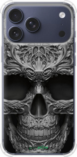 Силикон с усиленными углами чехол skull-ornament для Apple iPhone 17 PRO - 4101sp-4030 изображение 