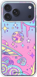 Силикон с усиленными углами чехол Розовая галактика для Apple iPhone 17 PRO - 4146sp-4030 изображение 