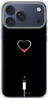 Силикон с усиленными углами чехол Подзарядка сердца для Apple iPhone 17 PRO - 4274sp-4030 изображение 