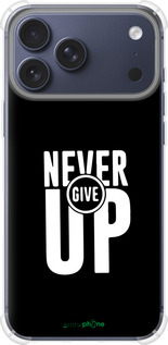 Силикон с усиленными углами чехол Никогда не сдавайся для Apple iPhone 17 PRO - 4572sp-4030 изображение 